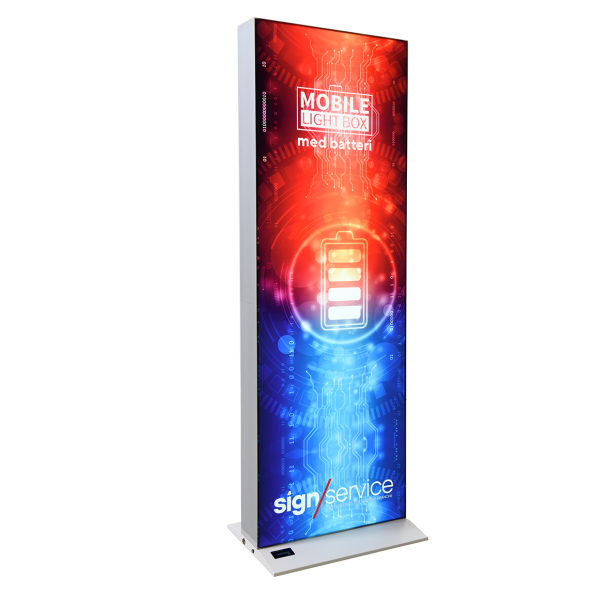 Mobile Lightbox 150 x 50 cm - Batteri